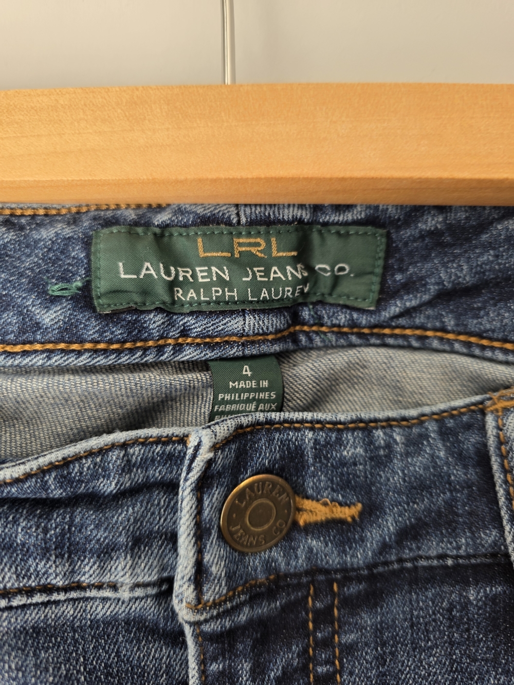 Lauren Ralph Lauren LRL Jeans Co Women’s Size 4 Medium Wash Straight Leg Denim - Picture 4 of 15